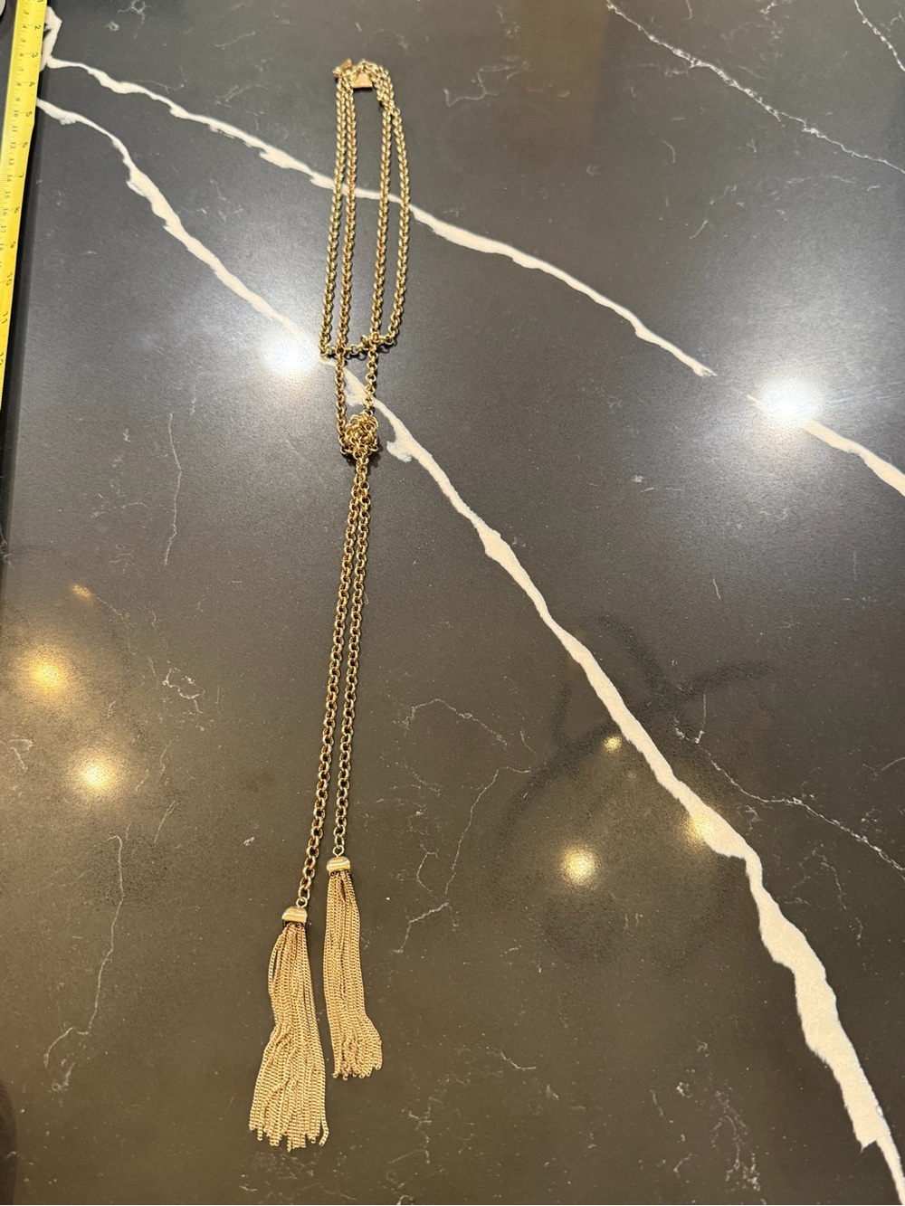BCBG Gold Tassel Necklace - Women Jewelry